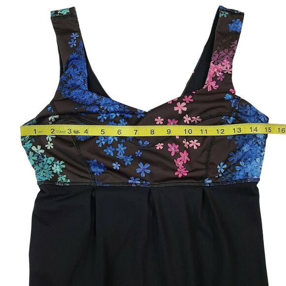 Lululemon Tame Me Tank Petal Pop Floral Black Print size 6 - Picture 4 of 6